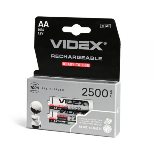 Акумулятори Videx HR6/AA 2500mAh double blister/2шт