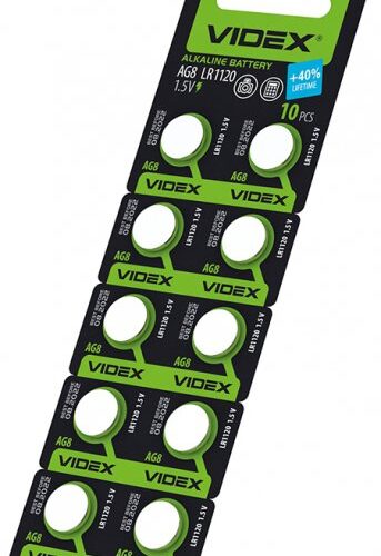 Батарейка годинникова Videx AG 8/LR1120 BLISTER CARD 10 шт