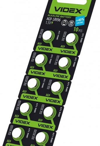 Батарейка годинникова Videx AG 9/LR936 BLISTER CARD 10 шт