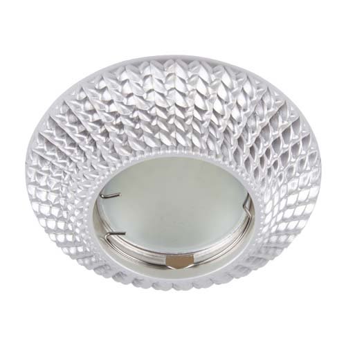 Вбудований світильник Feron CD003 під лампу срібло