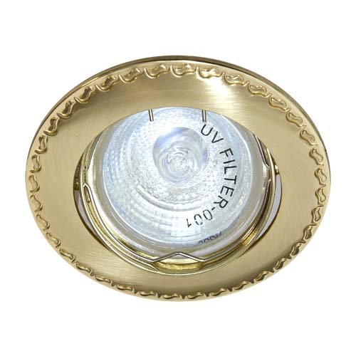 Вбудований світильник Feron 125T під лампу матове золото