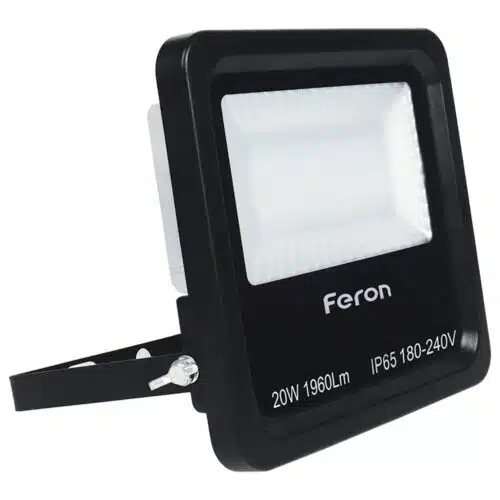 Світлодіодний прожектор Feron LL-620 20Вт 6400K чорний