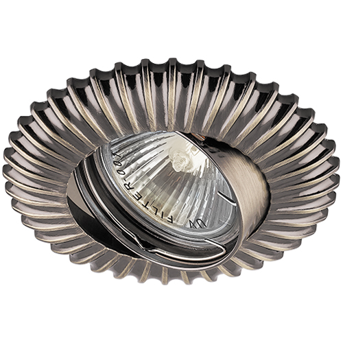 Вбудований світильник Feron DL6213 під лампу античне золото