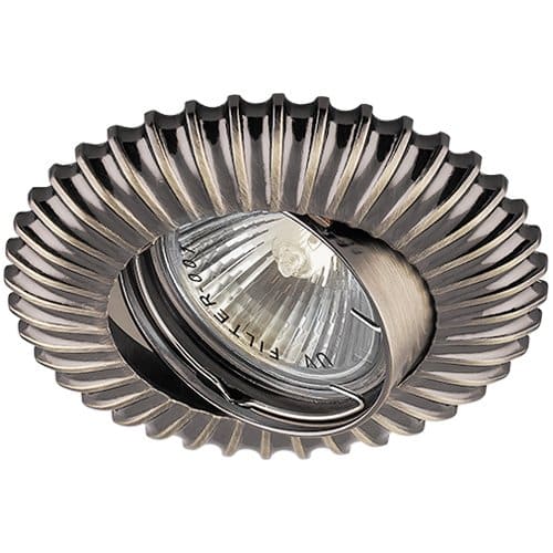 Вбудований світильник Feron DL6213 під лампу античне золото