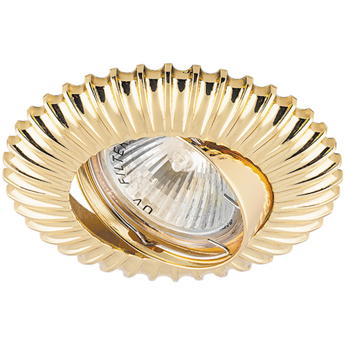 Вбудований світильник Feron DL6213 під лампу золото