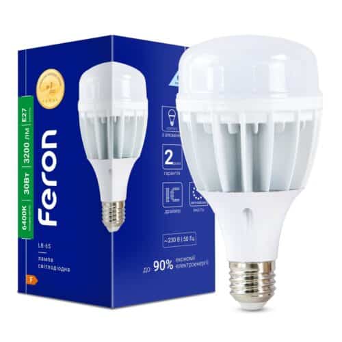 Світлодіодна лампа Feron LB-65 30Вт E27 6400K