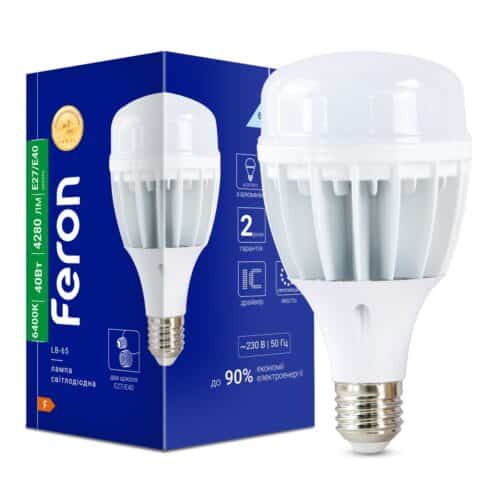 Світлодіодна лампа Feron LB-65 40Вт E27-E40 6400K