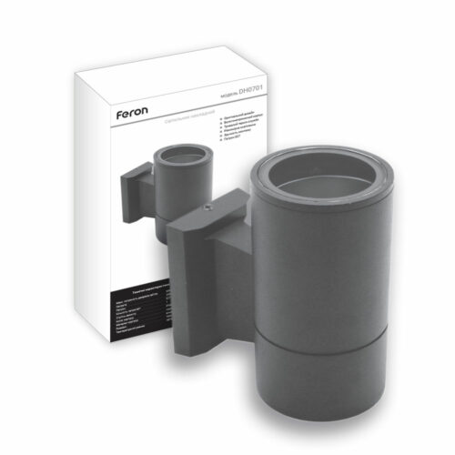 Архітектурний накладний світильник Feron DH0701 під лампу сірий