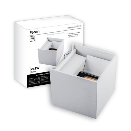 Архітектурний світлодіодний накладний світильник Feron DH012 6Вт 4000K білий