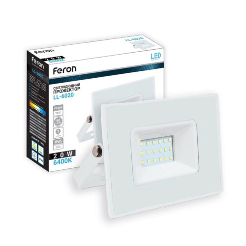 Світлодіодний прожектор Feron LL-6020 20Вт 6400K білий