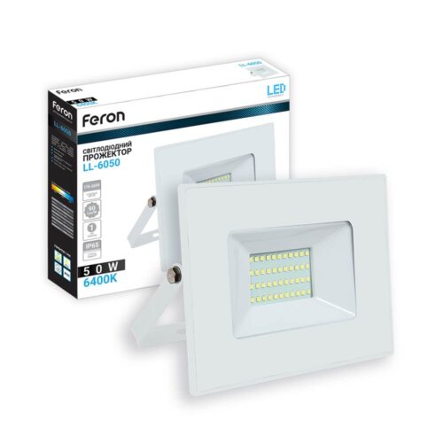 Світлодіодний прожектор Feron LL-6050 50Вт 6400K білий