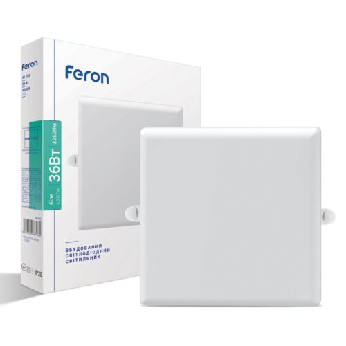 Світлодіодний вбудований світильник Feron AL706 36Вт 4000K білий