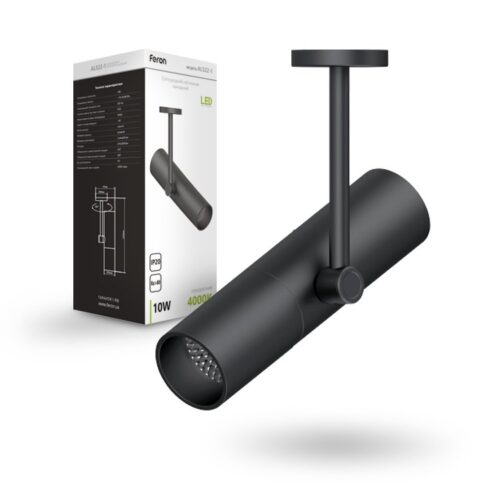 Світлодіодний накладний світильник Feron AL522-1 10Вт 4000K чорний