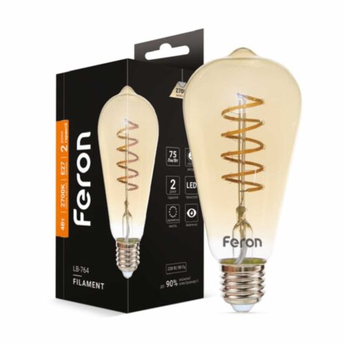 Світлодіодна лампа Feron Filament LB-764 4Вт E27 2700K