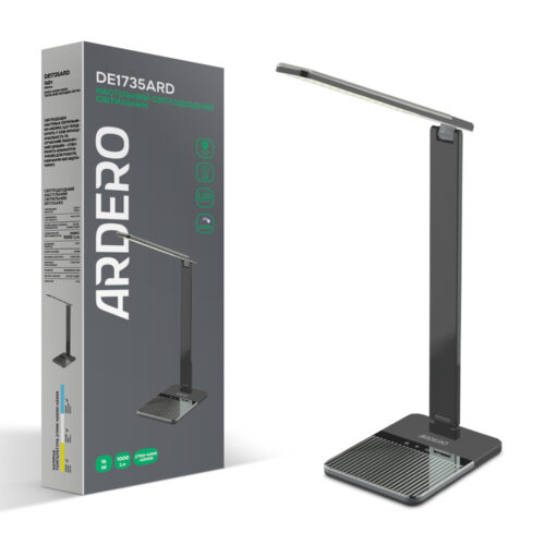 Світлодіодний настільний світильник Ardero DE1735ARD 16Вт сірий