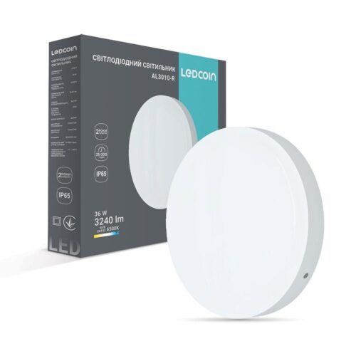 Світлодіодний накладний світильник Ledcoin AL3010-R 36 Вт 6500K