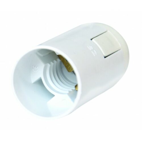 Патрон Е27 підвісний, пластик, білий