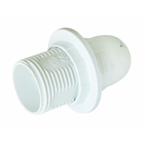 Патрон Е14 люстровий, пластик, білий