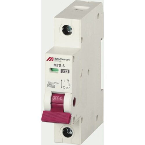 Авт. вимикач 6кА, 1Р, 6А "С" MTS06, Mutlusan