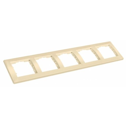 Рамка вертикальна п'ятимісна CANDELA, Mutlusan, крем (2125 800 2502)