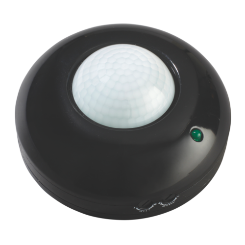 Датчик руху VELMAX V-ІМS-31, AC220V, кут 360°, (ST07), чорний