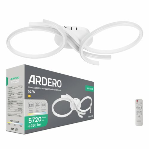 Світлодіодний накладний світильник Ardero AL6535ARD FORCE M 52Вт білий