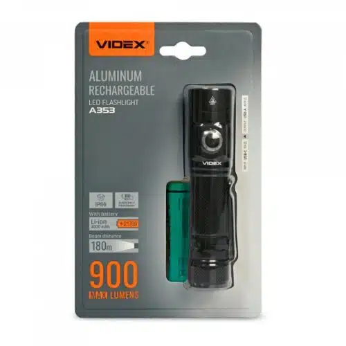 Портативний світлодіодний ліхтарик VIDEX VLF-A353 900Lm 5000K