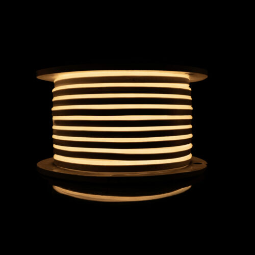 Світлодіодний неон PROLUM™ 8x16, IP68, 220V, Series "GL", Тепло-білий, PRO