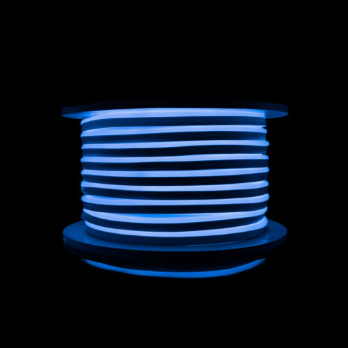 Світлодіодний неон PROLUM™ 8x16, IP68, 220V, Series "GL", Синій, PRO