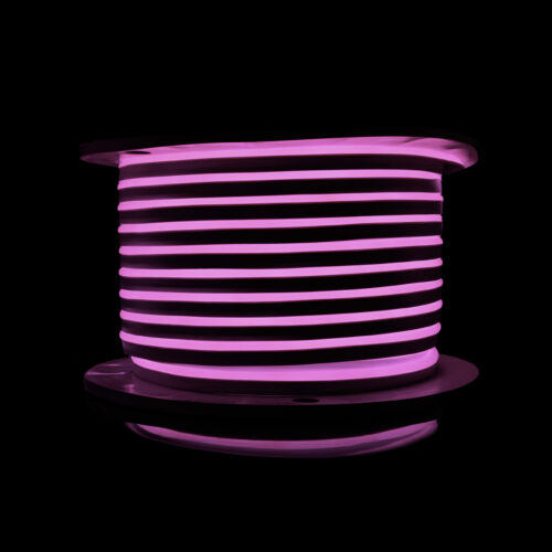 Світлодіодний неон PROLUM™ 8x16, IP68, 220V, Series "GL", Рожевий, PRO