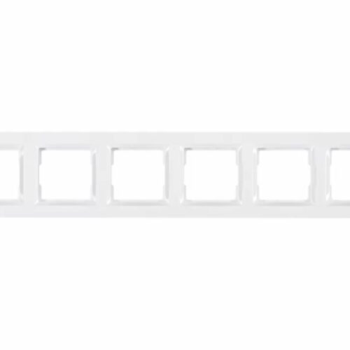 Рамка 6-а горизонтальна LUXEL JAZZ Біла (9026)