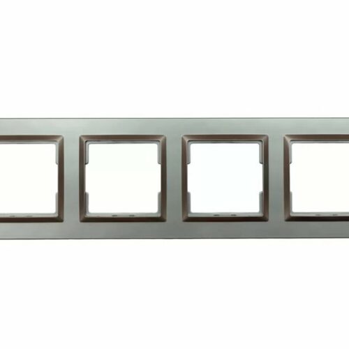 Рамка 4-а горизонтальна LUXEL JAZZ Графітова (9724)