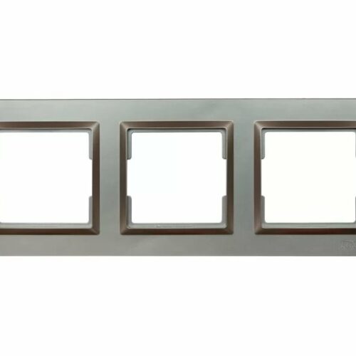 Рамка 3-а горизонтальна LUXEL JAZ ГрафітоваZ (9723)