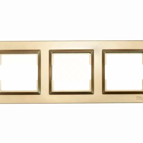Рамка 3-а горизонтальна LUXEL JAZZ Бронзова (9623)