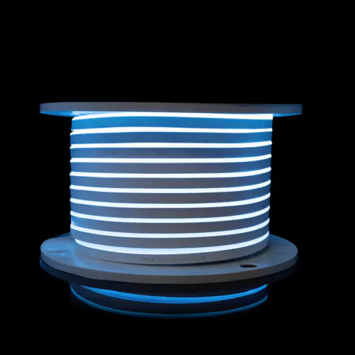 Світлодіодний неон PROLUM™ 8x16, IP68, 12V, Series "SF", Блакитний Лід, PRO