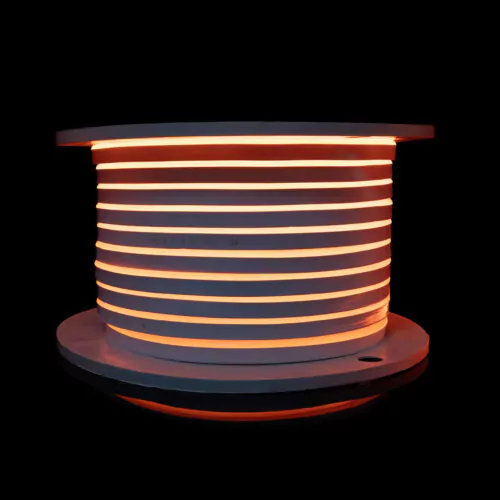 Світлодіодний неон PROLUM™ 8x16, IP68, 12V, Series "SF", Помаранчевий, PRO