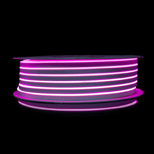 Світлодіодний неон PROLUM™ 6x12, IP68, 12V, Series "FX", Рожевий, PRO