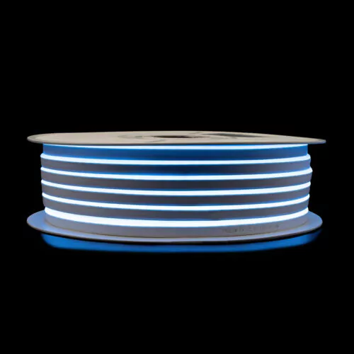 Світлодіодний неон PROLUM™ 6x12, IP68, 12V, Series "FX", Блакитний Лід, PRO