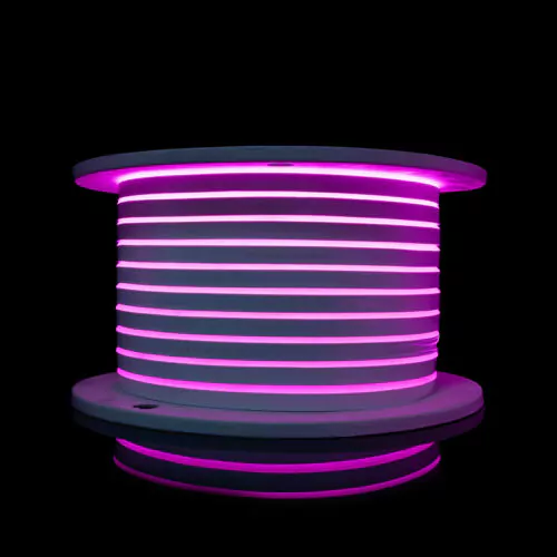 Світлодіодний неон PROLUM™ 8x16, IP68, 12V, Series "SF", Світло-Рожевий, PRO