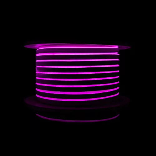 Світлодіодний неон PROLUM™ 8x16, IP68, 12V, Series "LF", Рожевий, PRO