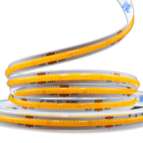 Світлодіодна LED стрічка PROLUM™ 24V; СОВ; 480 LED; IP20; Series "PRO", Тепло-Білий (2800-3200K)