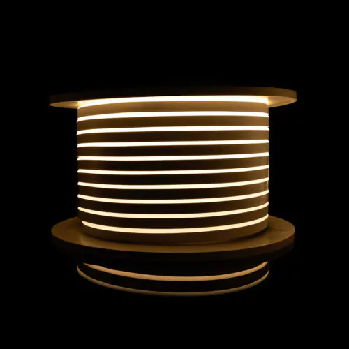 Світлодіодний неон PROLUM™ 8x16, IP68, 12V, Series "LF", Тепло-Білий, PRO