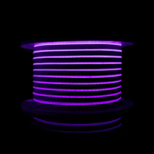 Світлодіодний неон PROLUM™ 8x16, IP68, 12V, Series "LF", Фіолетовий, PRO