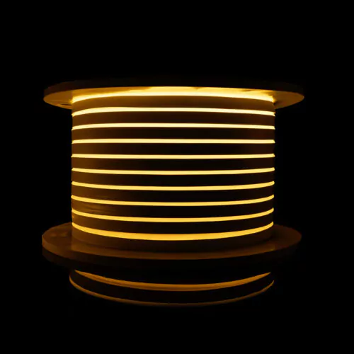 Світлодіодний неон PROLUM™ 8x16, IP68, 12V, Series "LF", Жовтий, PRO