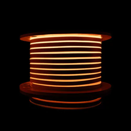 Світлодіодний неон PROLUM™ 8x16, IP68, 12V, Series "LF", Помаранчевий, PRO