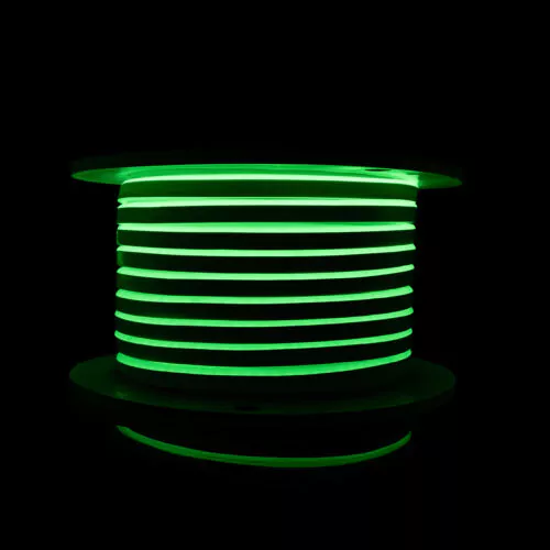 Світлодіодний неон PROLUM™ 8x16, IP68, 12V, Series "LF", Зелений, PRO