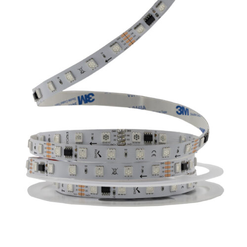 Світлодіодна LED стрічка PROLUM™ 24V; 505060; IP20; Series "SMART", RGB (Pixel Full Color)