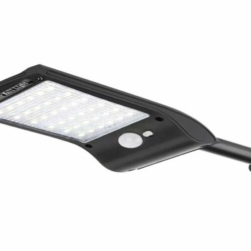 Світлодіодний світильник LUXEL на сонячних батареях з датчиком руху IP65 18W (SSWl-04C)