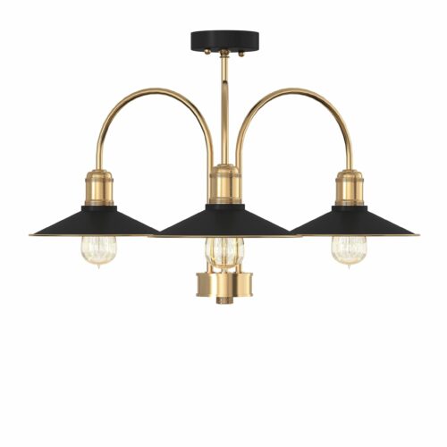 Люстра Classic 3,  Світла латунь/чорний, Pikart Lights
