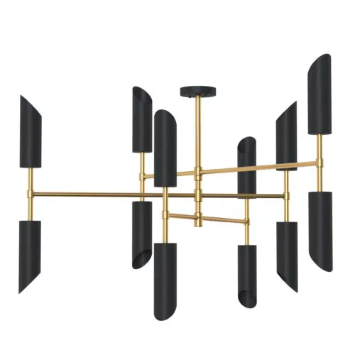 Люстра SC12,  Світла латунь/чорний, Pikart Lights